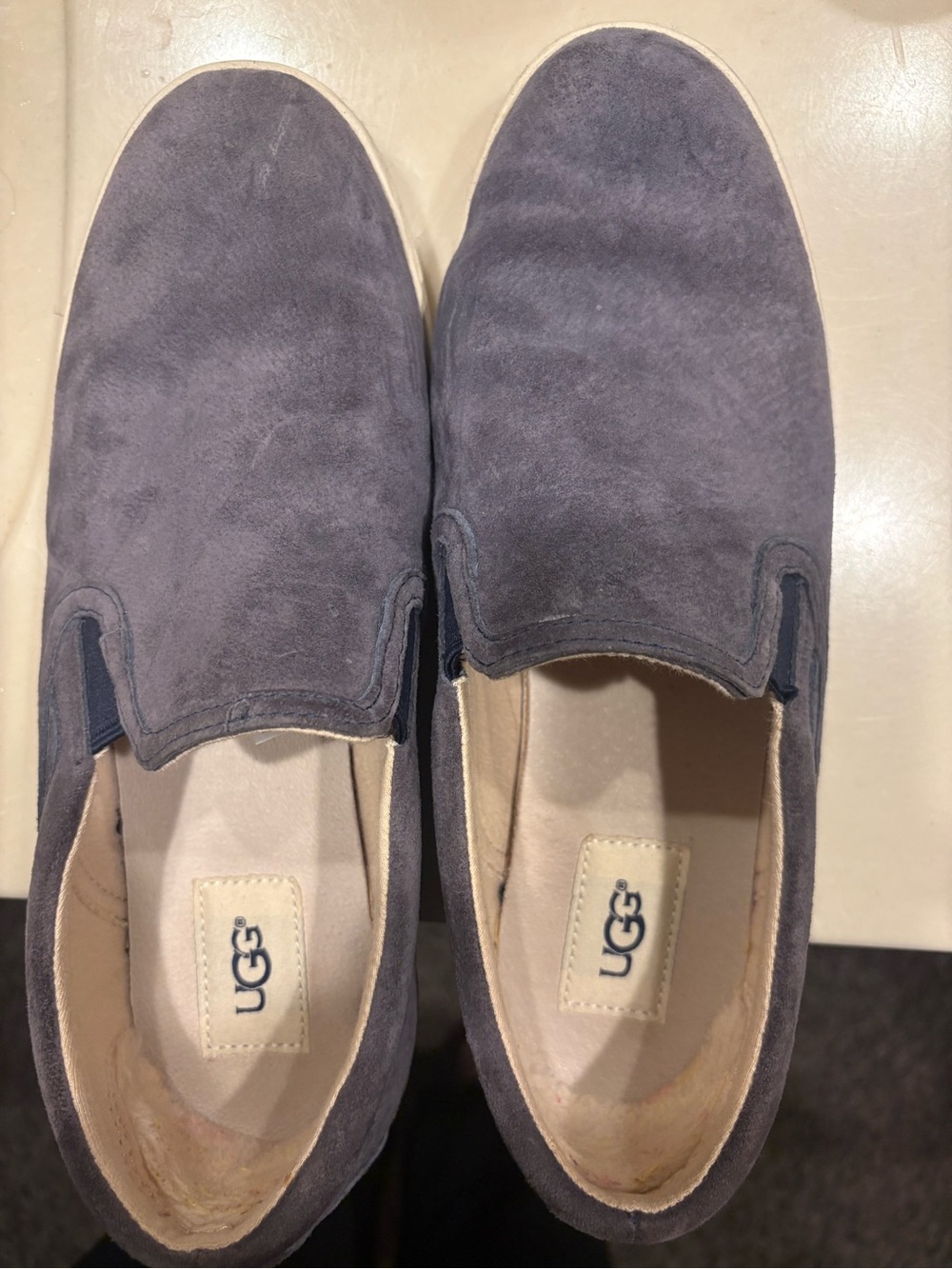 UGG Women’s Slip-On Suede Sneakers in blue